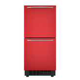 15 in. Panel Ready Built-in Double Refrigerator, Frost-Free Undercounter Fridge with Digital Temperature Control and Stainless-Steel Drawers (KM-BIR2D15-PR)